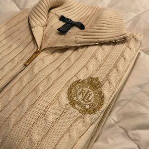 NWOT Ralph Lauren Ivory Knit Cardigan